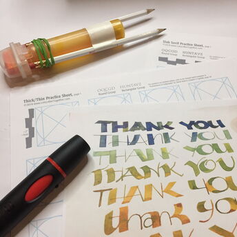 Bridging the gap between calligraphy and lettering on the wall. 