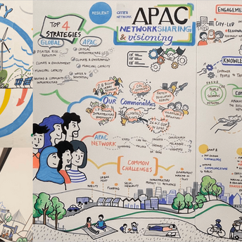 Graphic Recording for Resilient Cities Network by Artipania